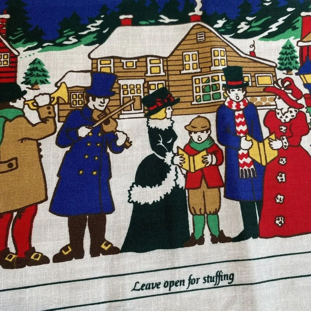 Wamsutta Hallmark Stitch And Sew Christmas Village Fabric Panel Sewing Craft DIY